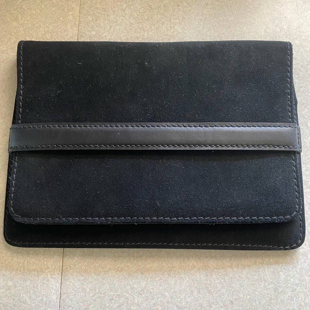 Madewell Suede Large Albury Minimalist Preppy Quiet Luxury Coastal Clutch